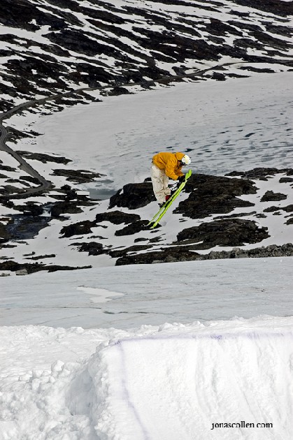 Doing some stretching after a day of work