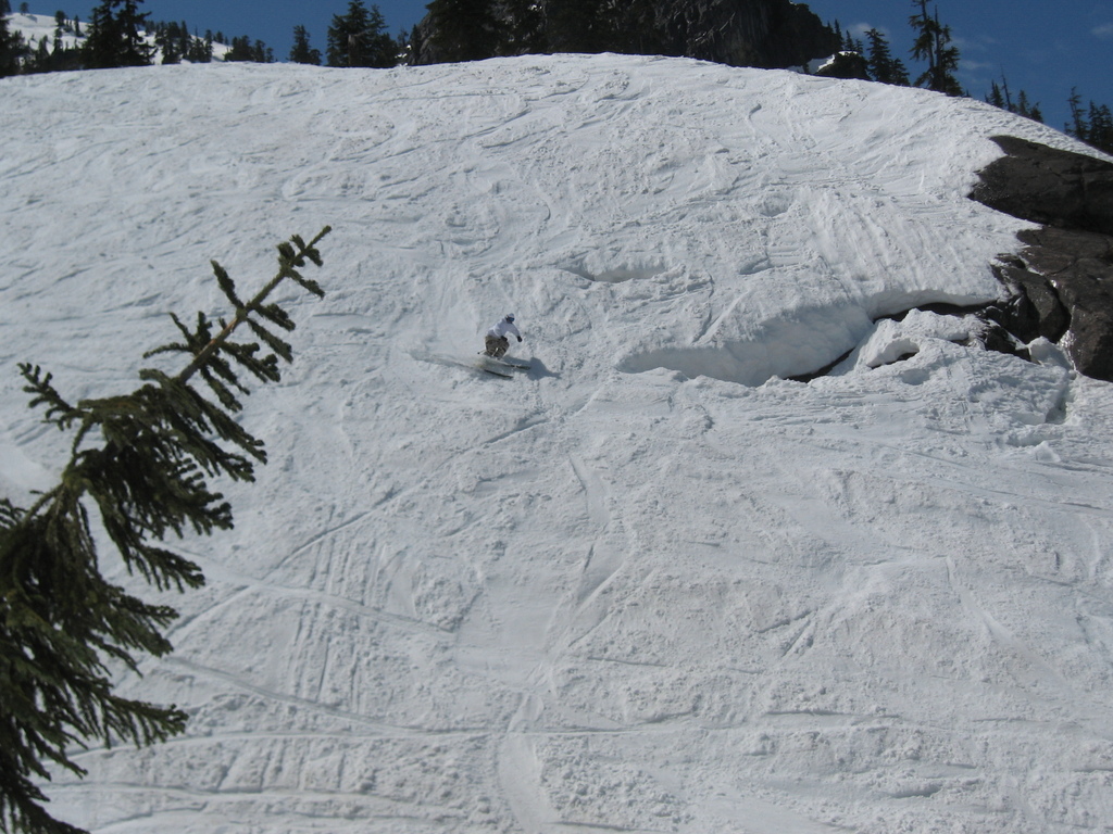 Don't go in the crack.