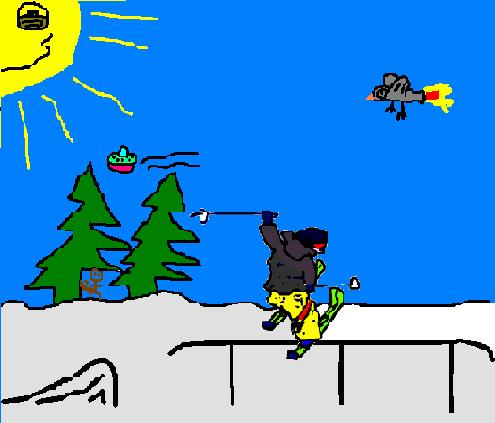 Doope da man doing a rail (I was Bored, so I made this)