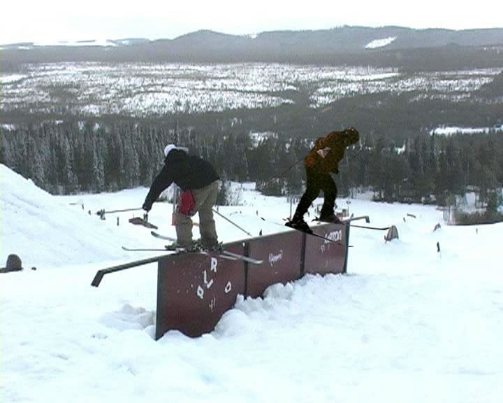 double rail action, just chillin with Jacob.