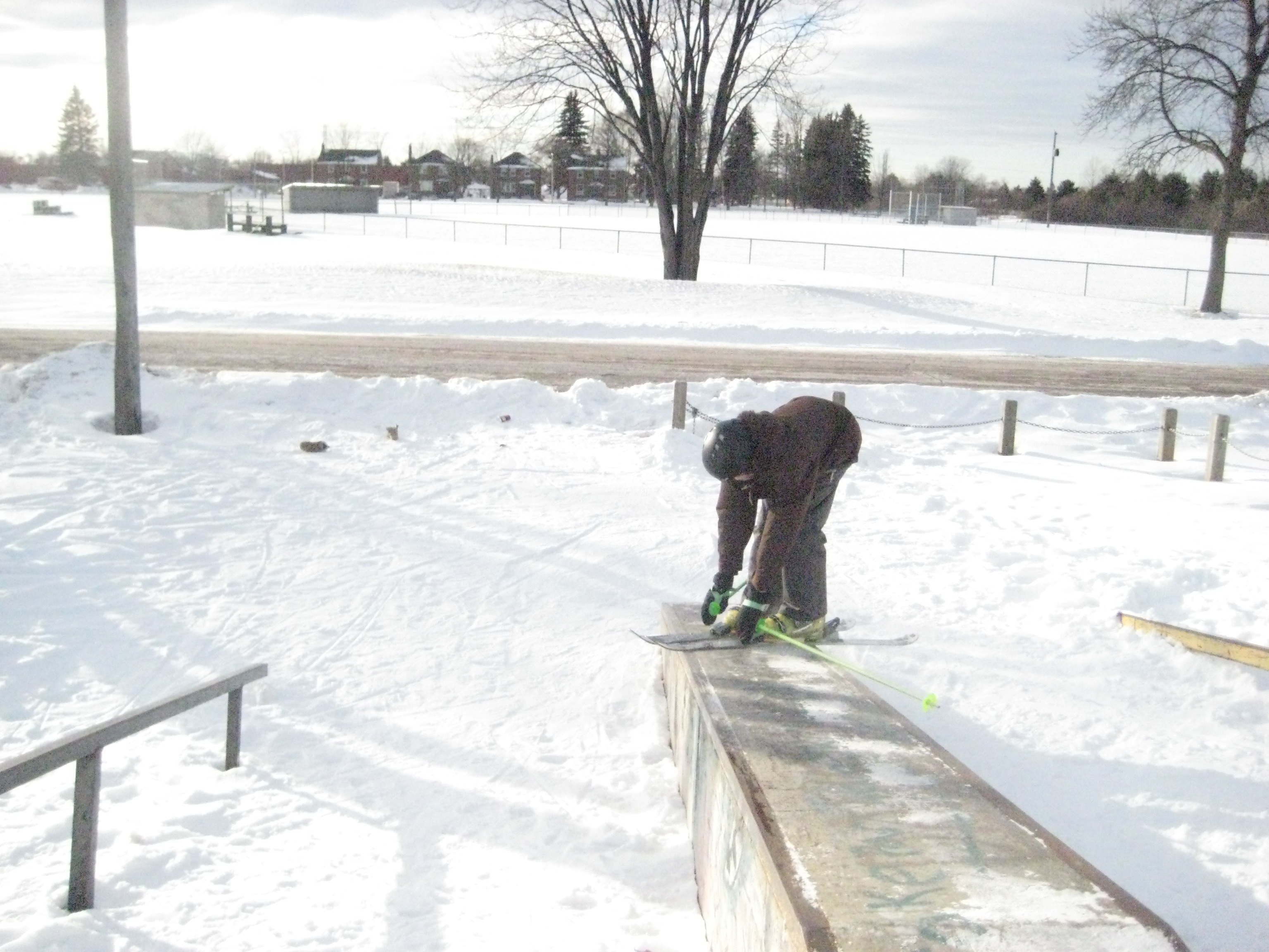 Down box at skate park