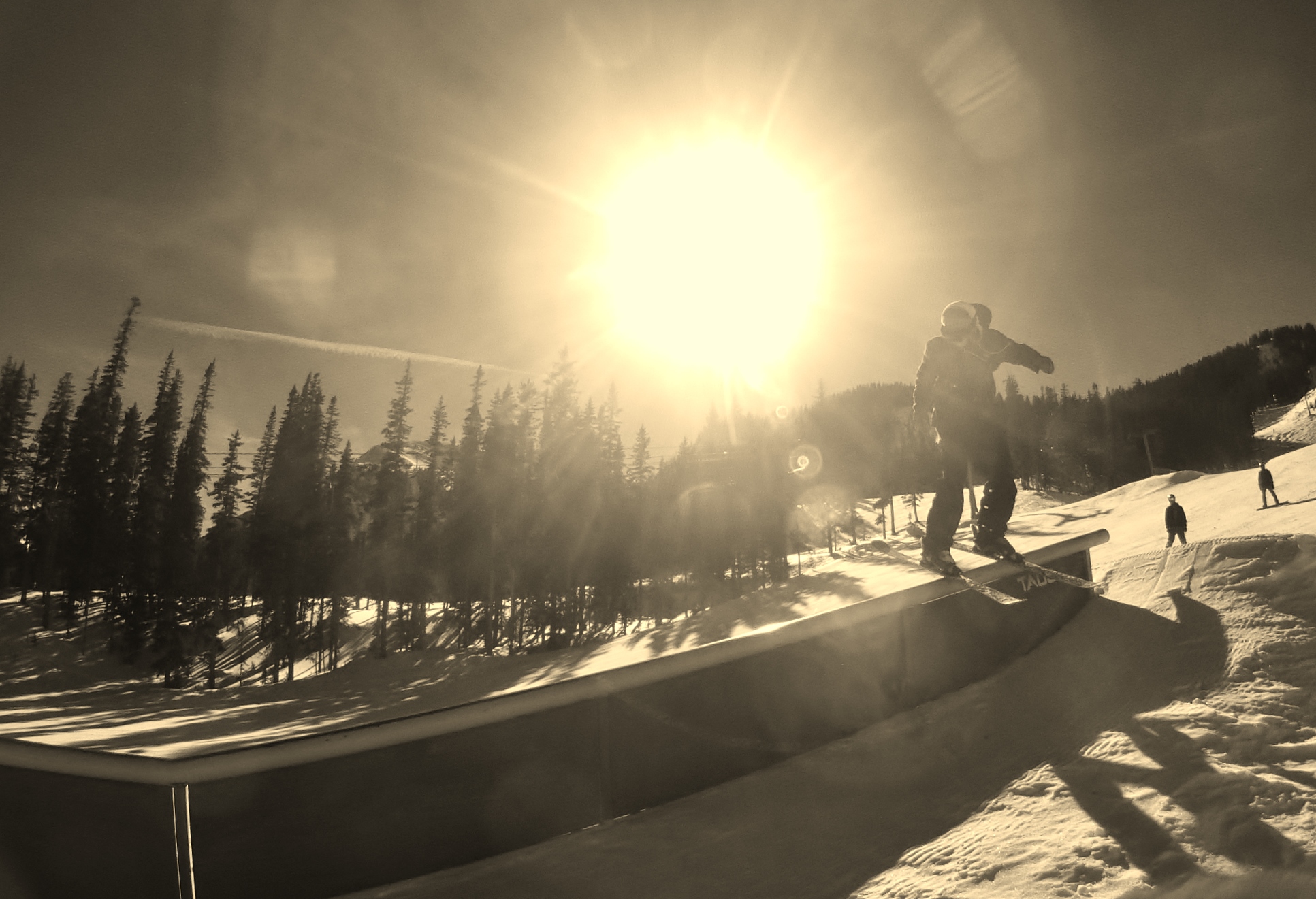 Down Flat rail at Taos