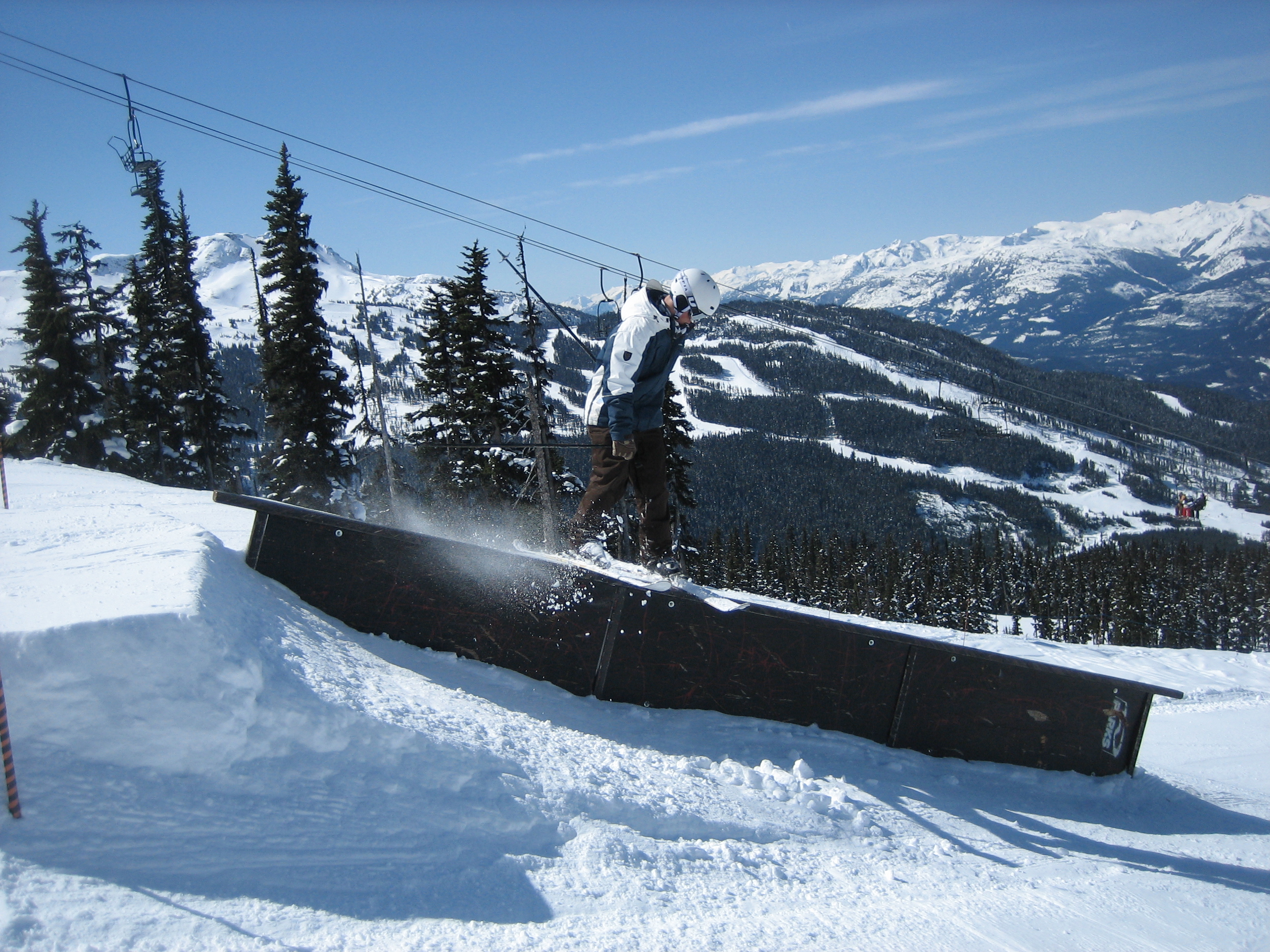 Down rail on Blackcomb