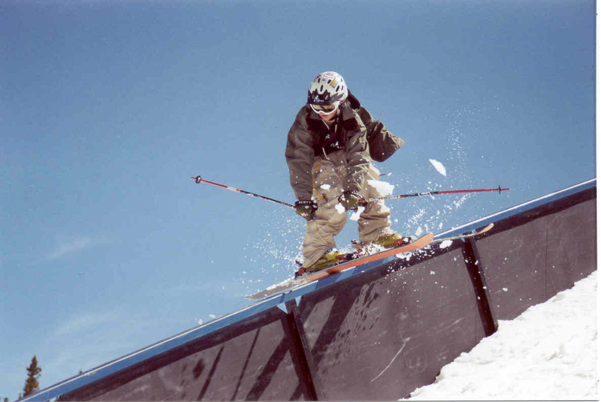 down rail @ the Breckenridge Spring Massive rail jam
