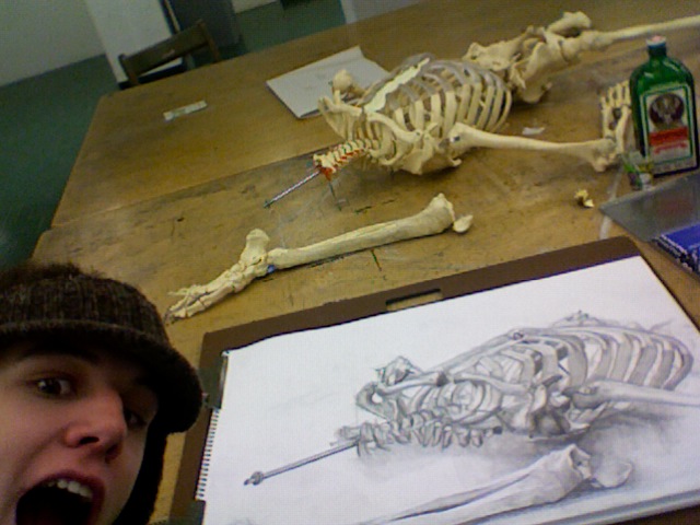 Drawing homework....