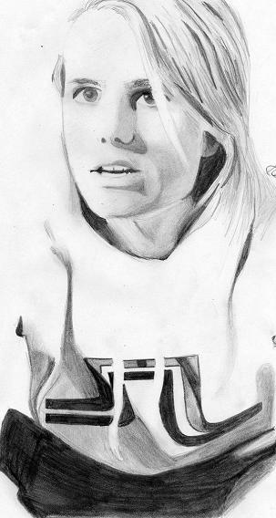 Drawing of Jon Olsson.