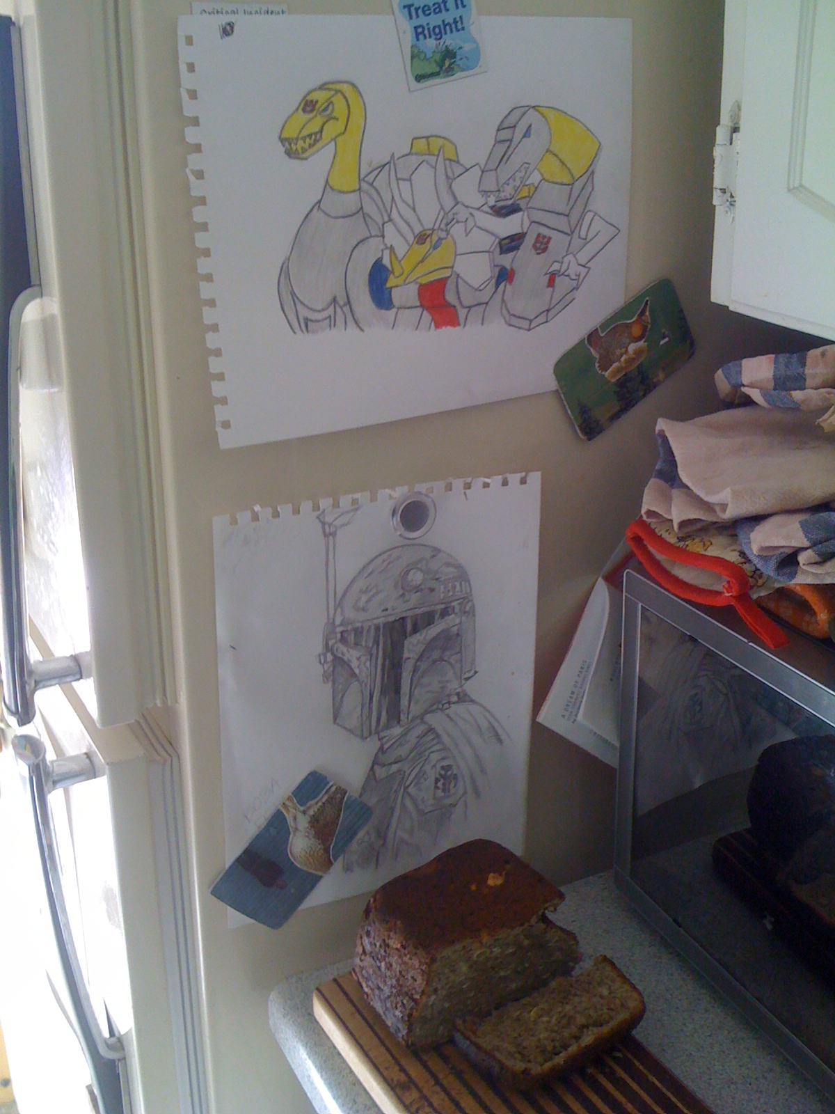 drawings for gf's fridge