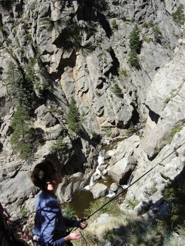 Dream Canyon maybe 1/4 of the way up.