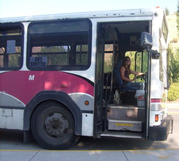 Driving the University Park-N-Ride bus - best job ever!