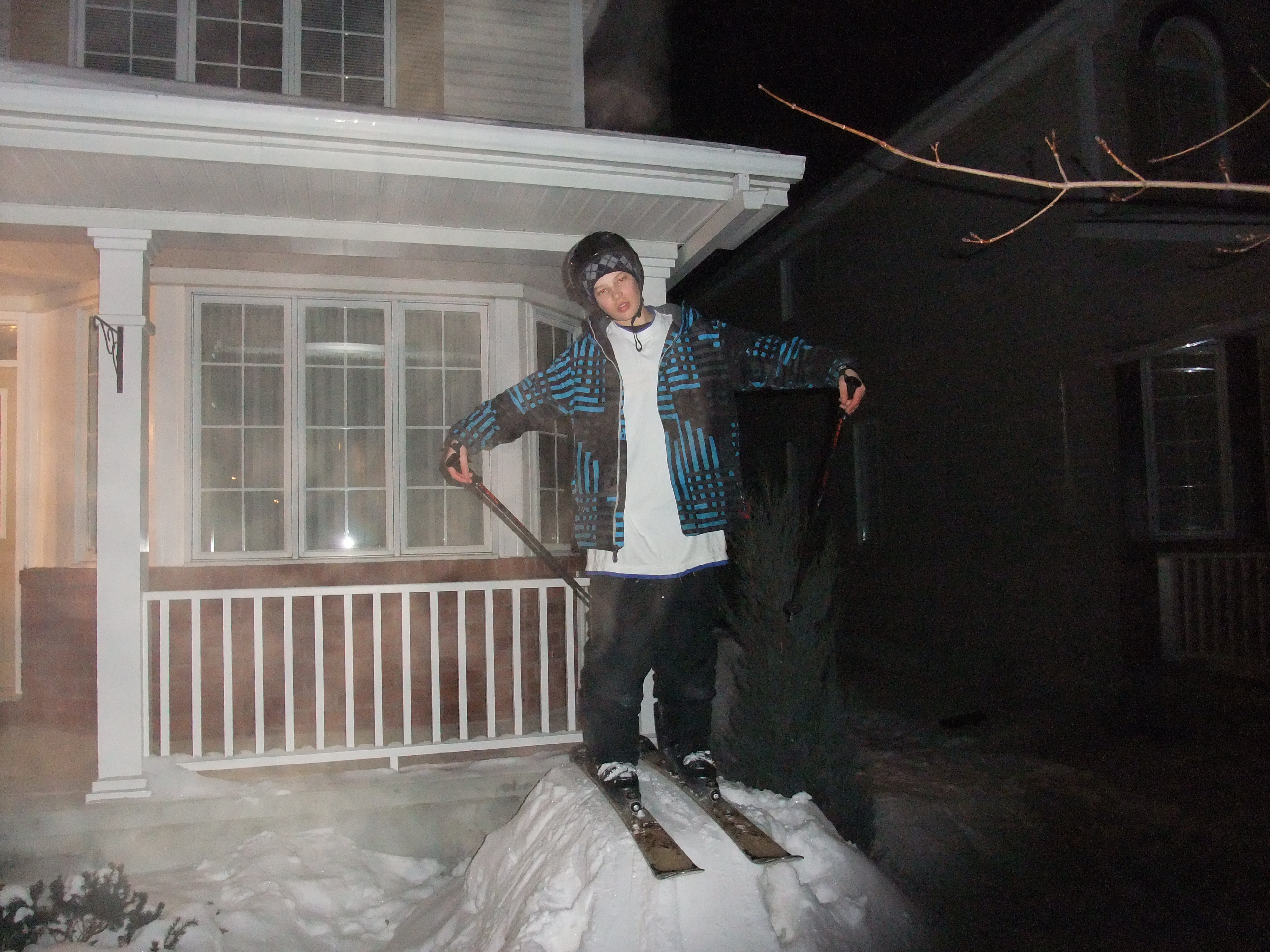 Droping-in in frontyard