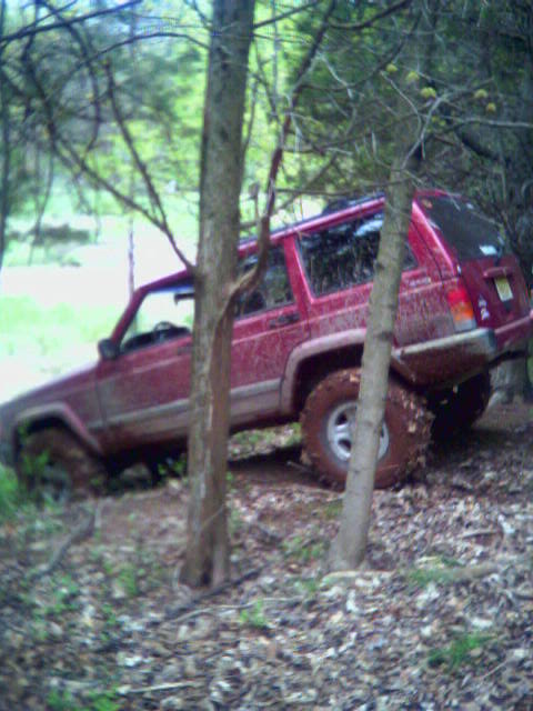 droping into a field with car