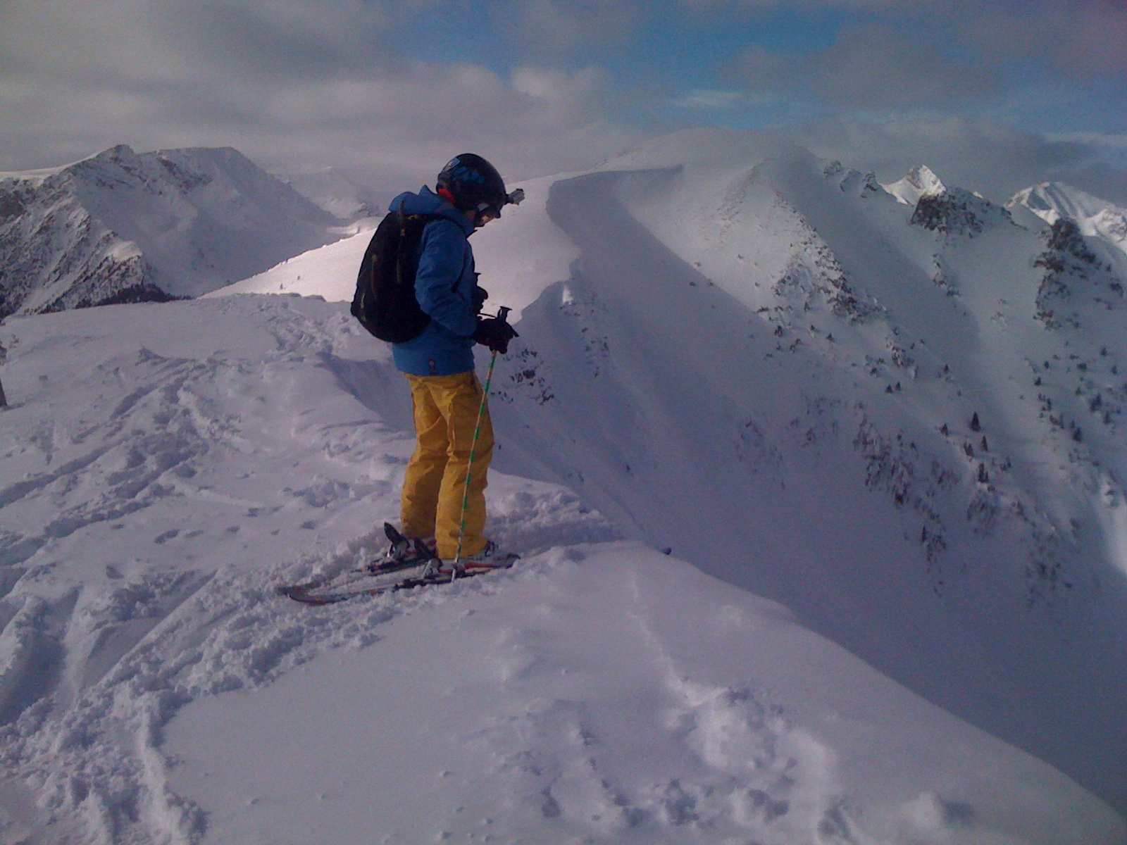 Dropping at Kicking Horse
