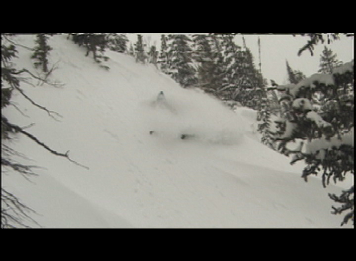 Dropping into the chute