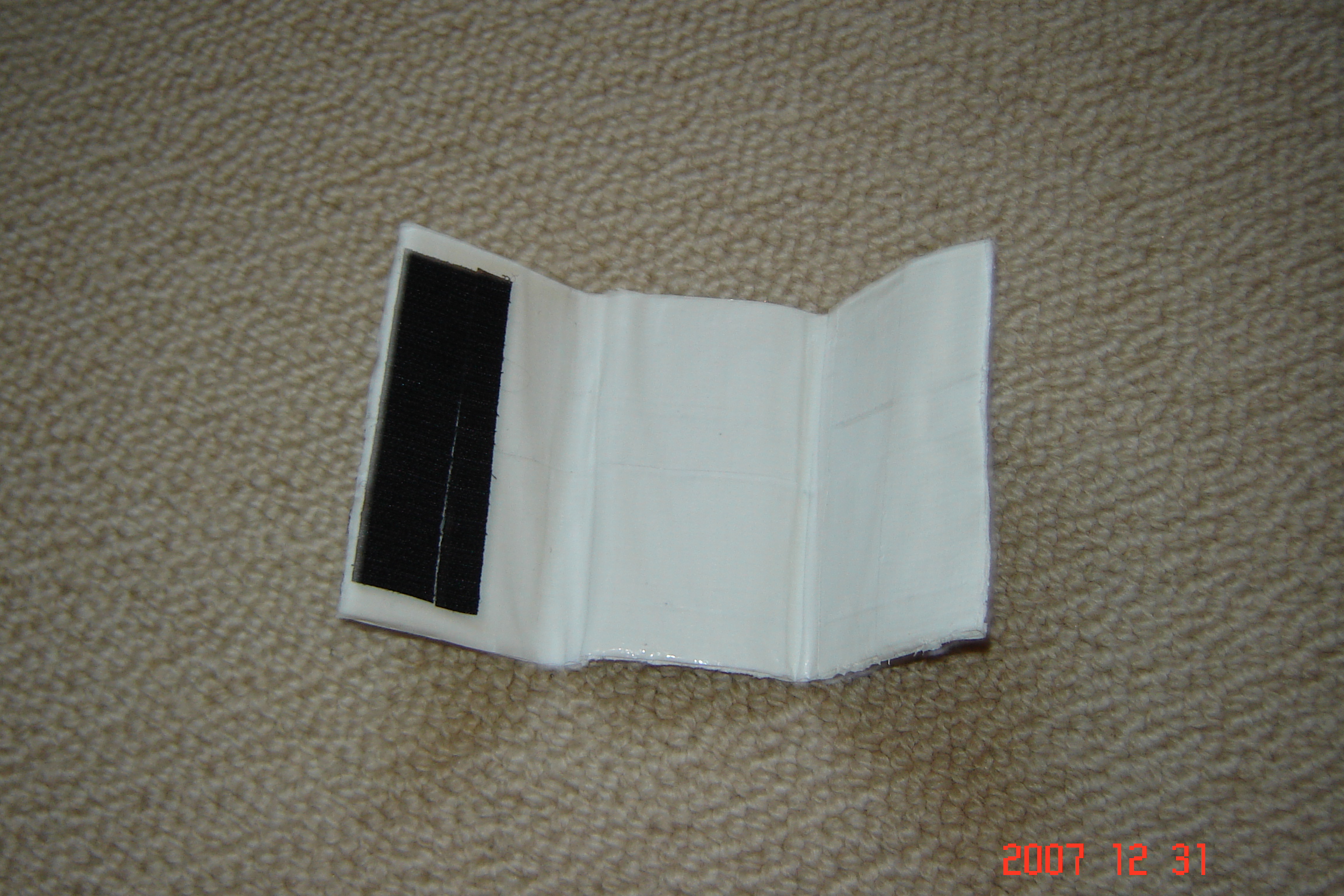 Duct tape 3 part wallet inside