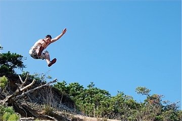 Dune jumping in cape cod