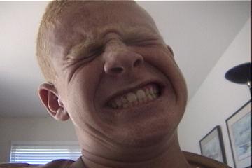 Dylan pinching a girthy loaf