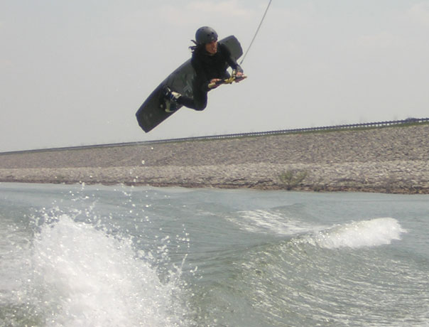 Early Season Wakeboarding in April