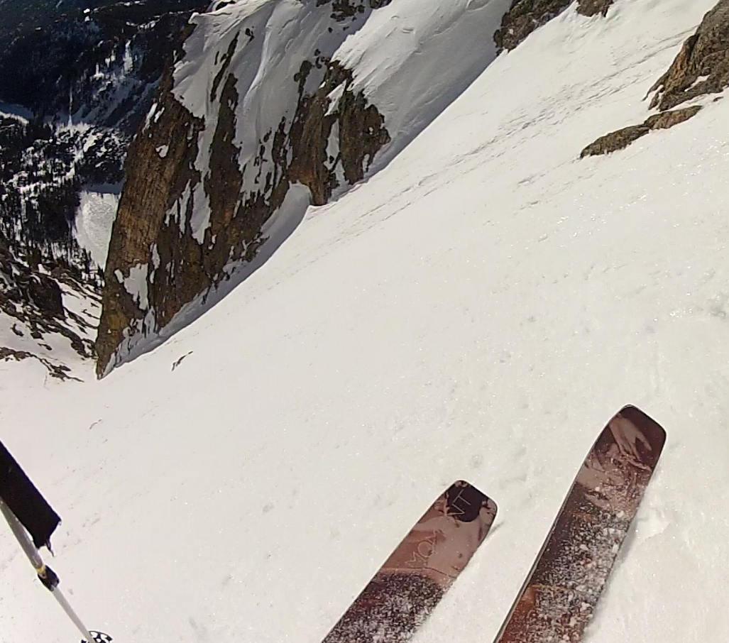 Easing into Dragon's Tail Couloir