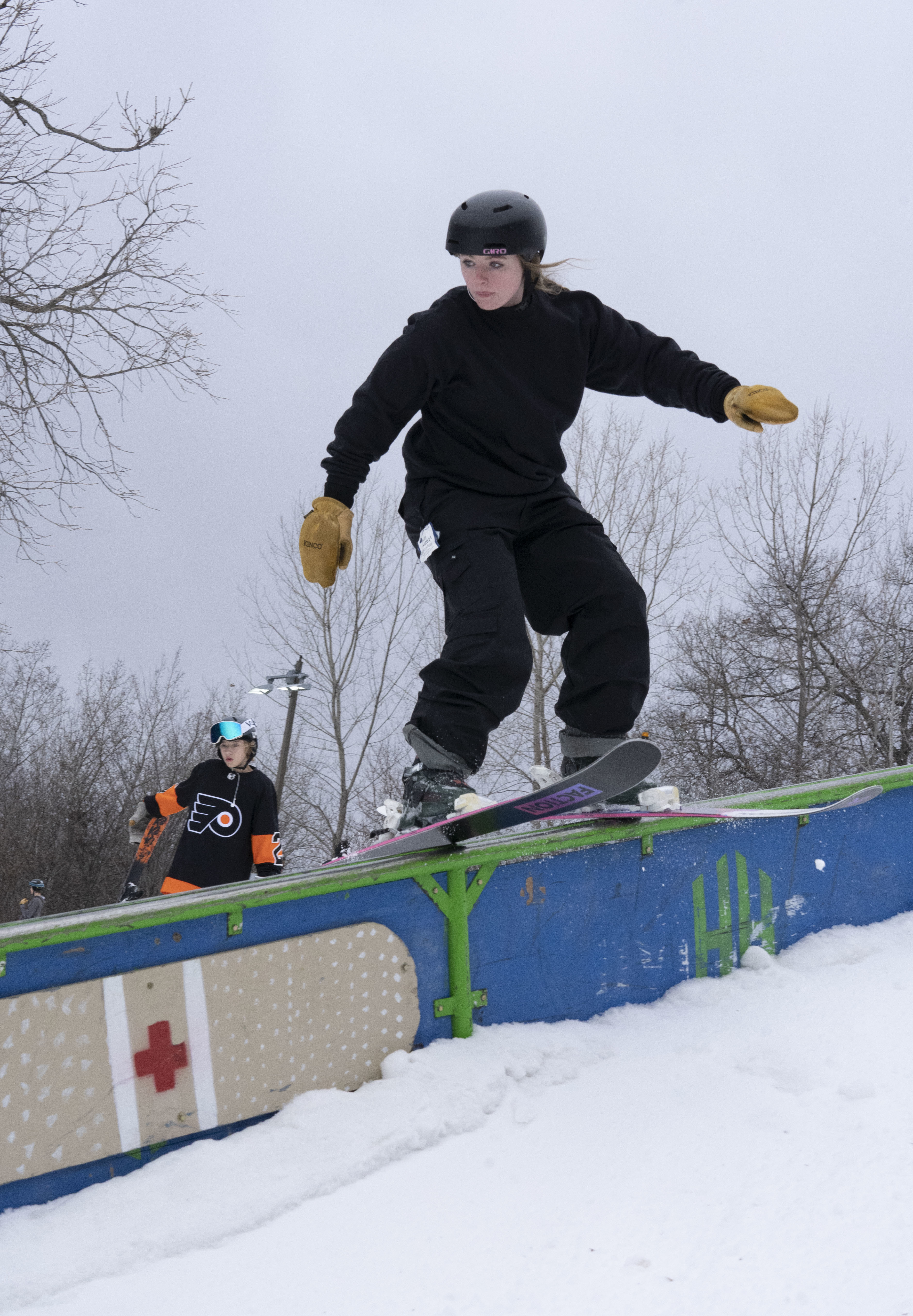 Easy rail slide from Katie
