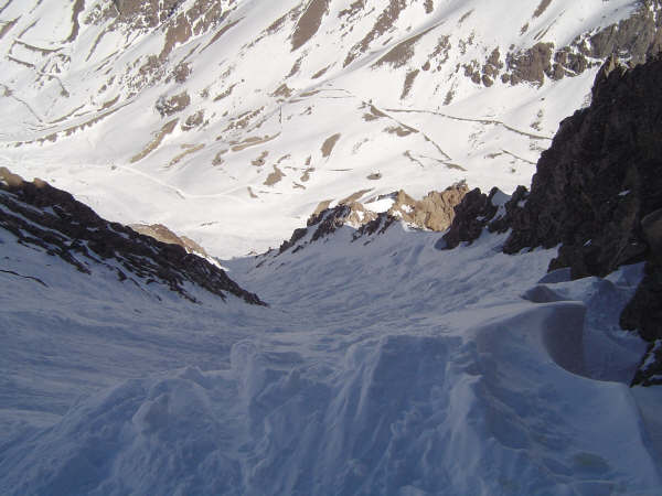 Eduardo couloir. Las Leñas