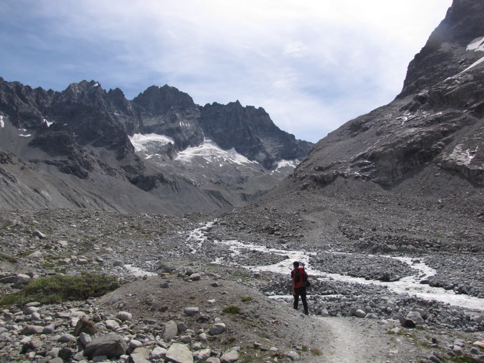 En route on the haute glacier d'arolla
