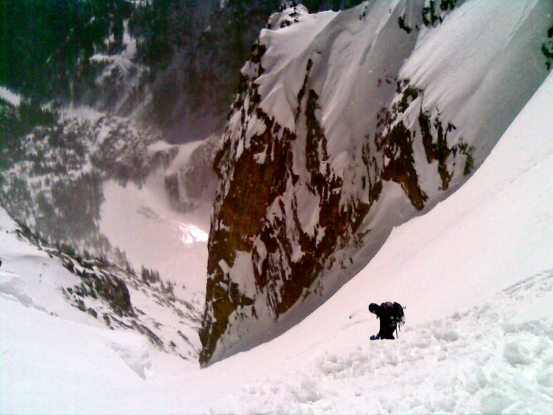 Entrance into Dragon's Tail Couloir