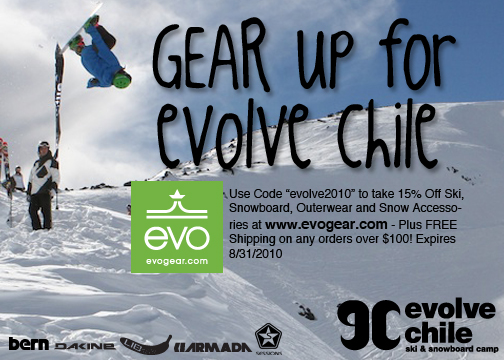 Evogear.com and Evolve Chile save 15%