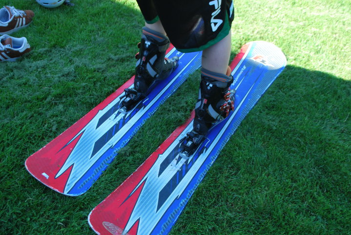 Exterminator snowboard skis