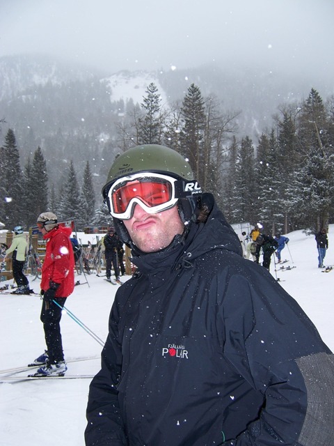 Face of disapproval after breaking my binding...again...fuckin Salomon