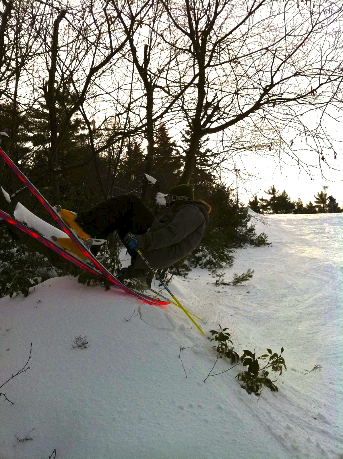 Failed tail stall to woods