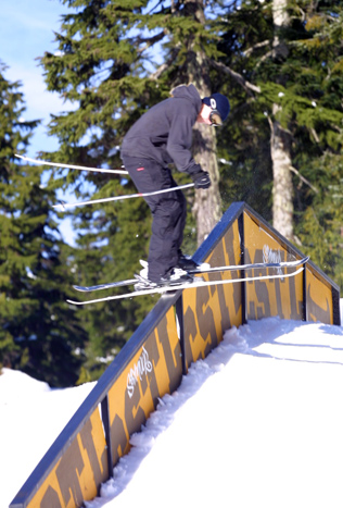 fairly sketchy kink rail slide.