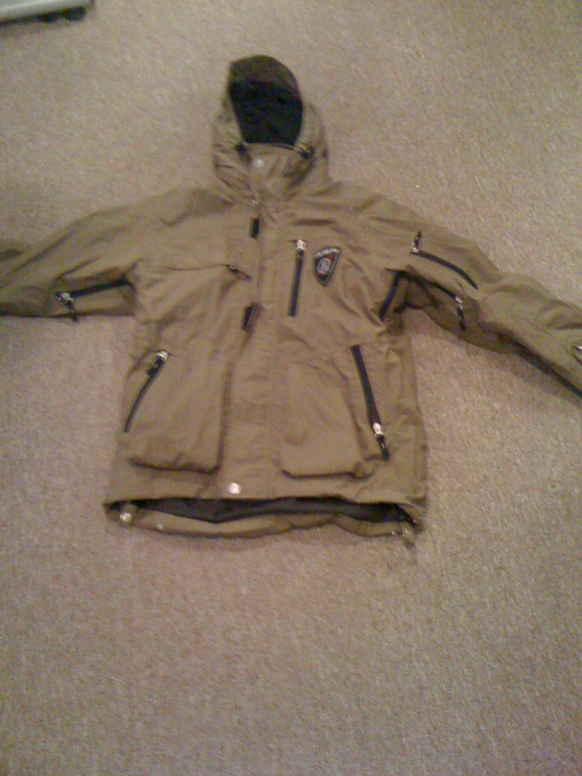 Fire and Ice brown Jacket size Medium and Orage pants size Small