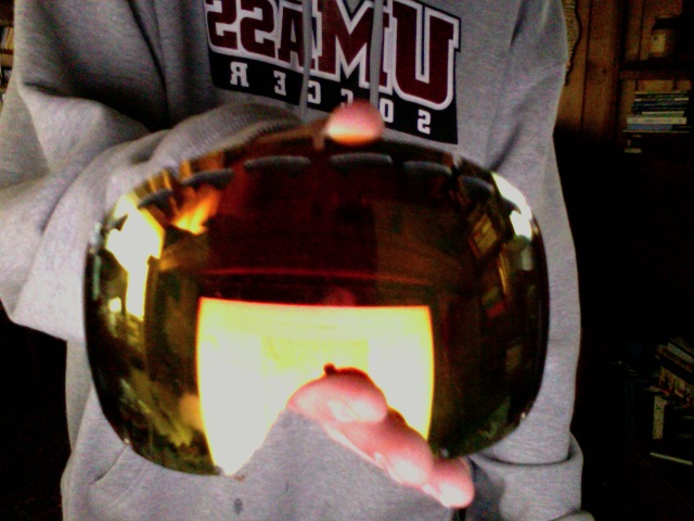 Fire irdium with a crack