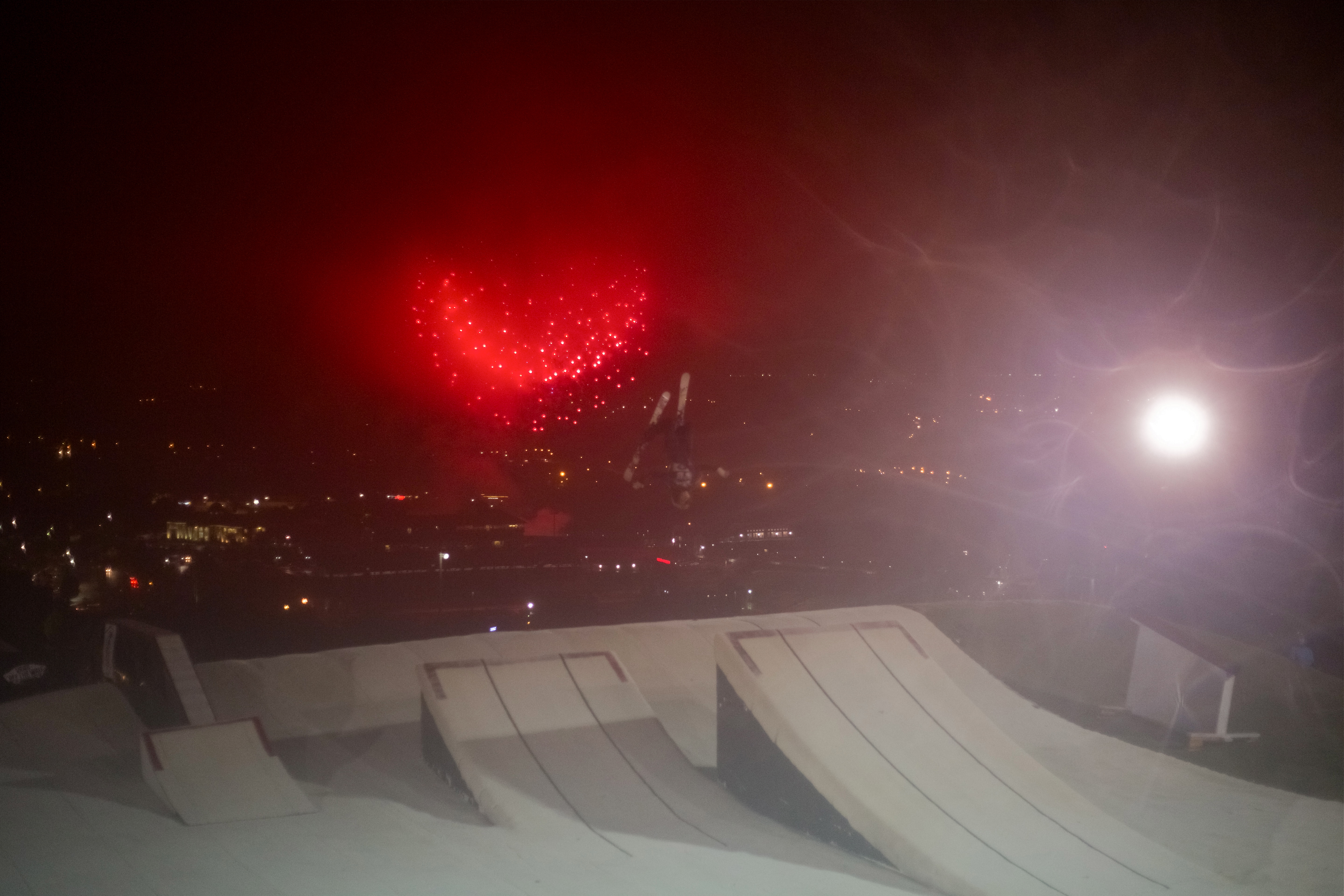 Fireworks and laying em out at Snowflex