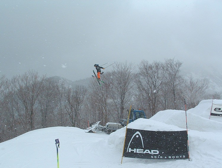 First comp practice hit - Nick's spread eagle