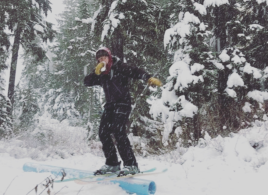 First day on skis since ACL surgery ??