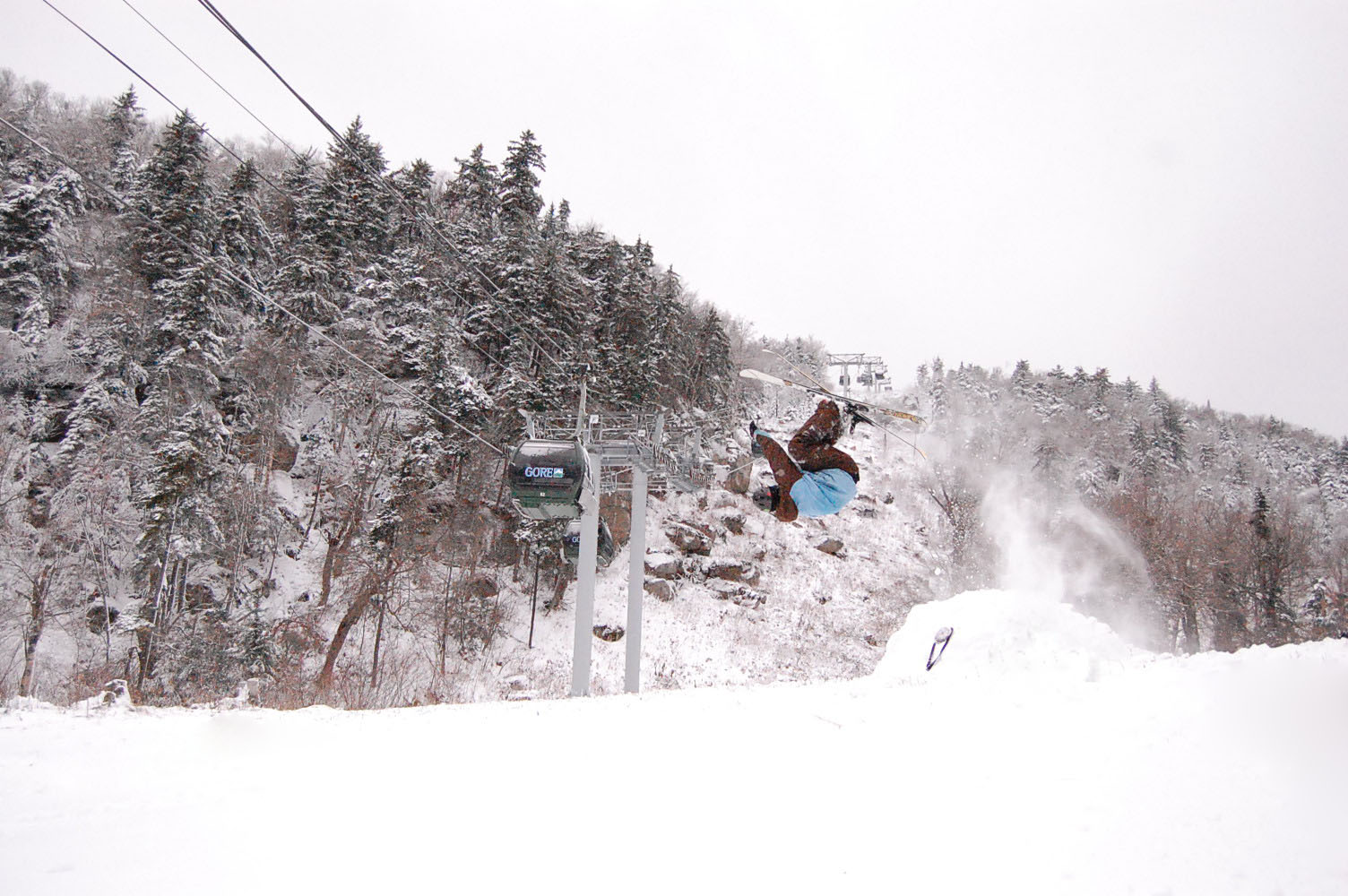 First day skiing = first flip of the season