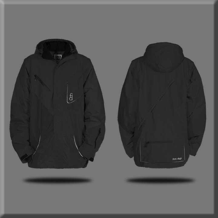 First drop black jacket