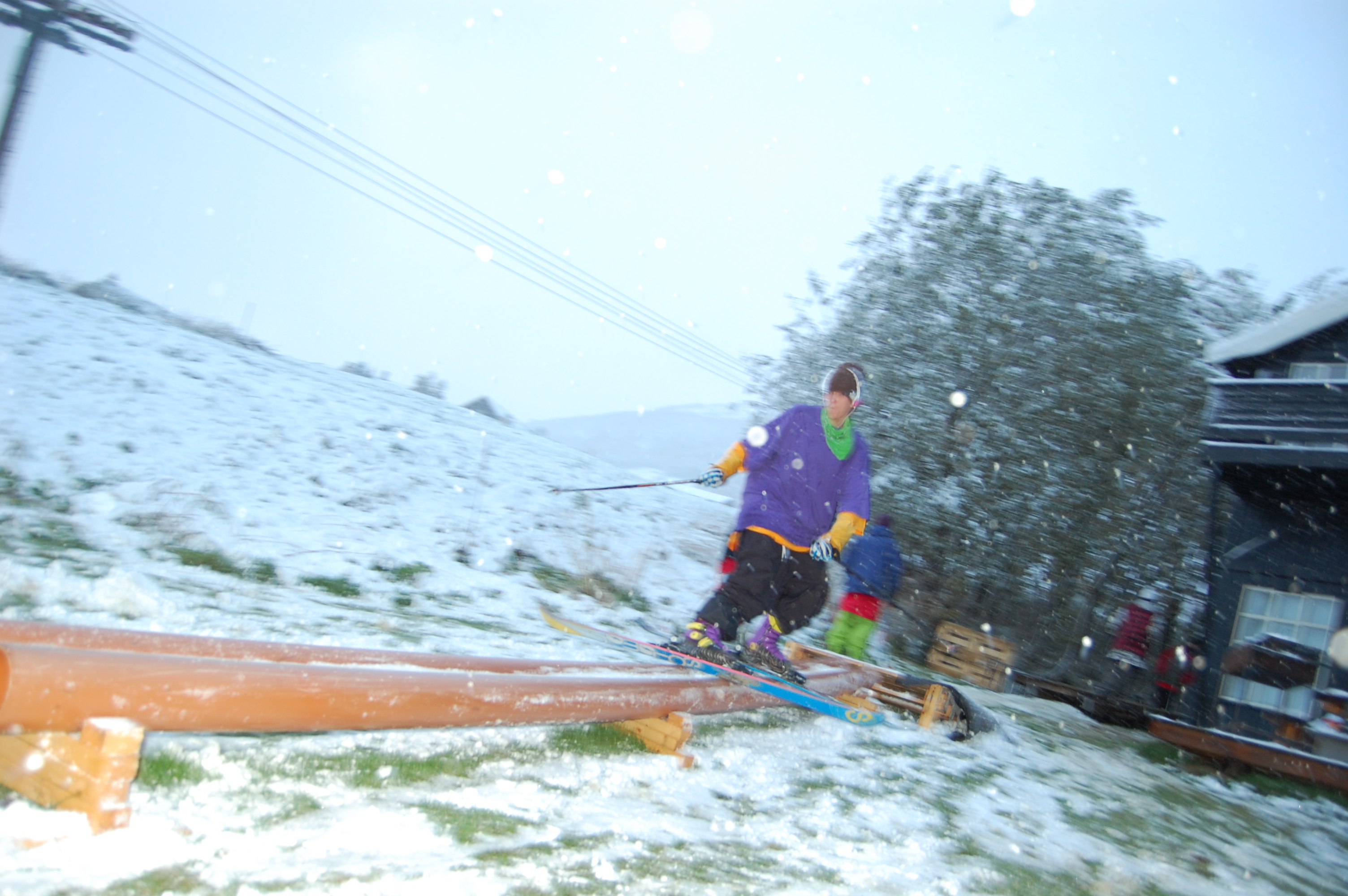First railjam on snow this season