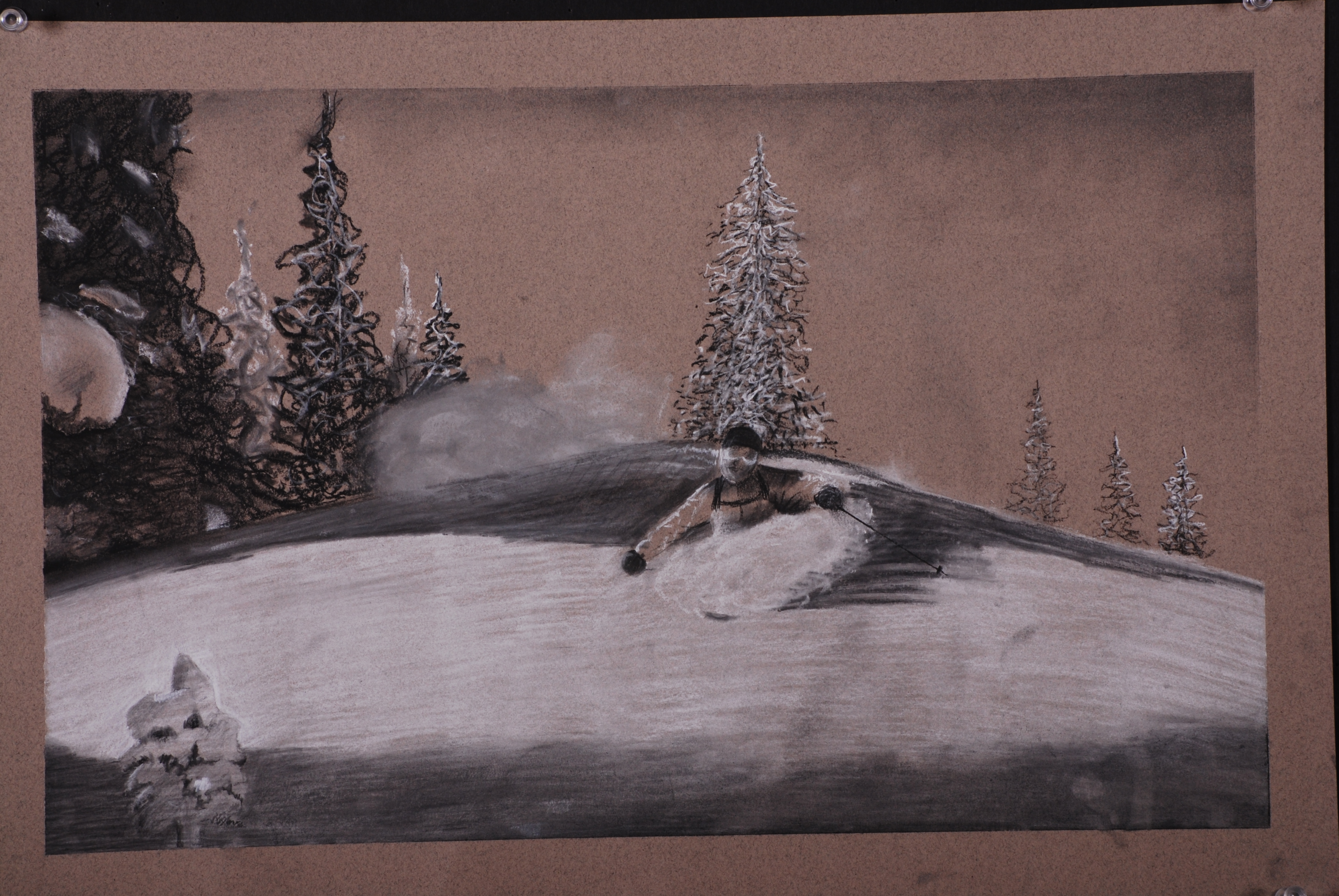 First Run on a Powda Day