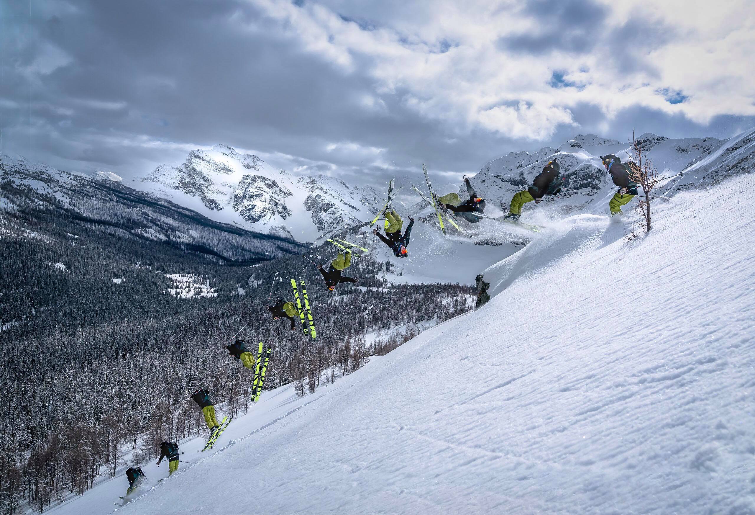 First sequence shot skiing 