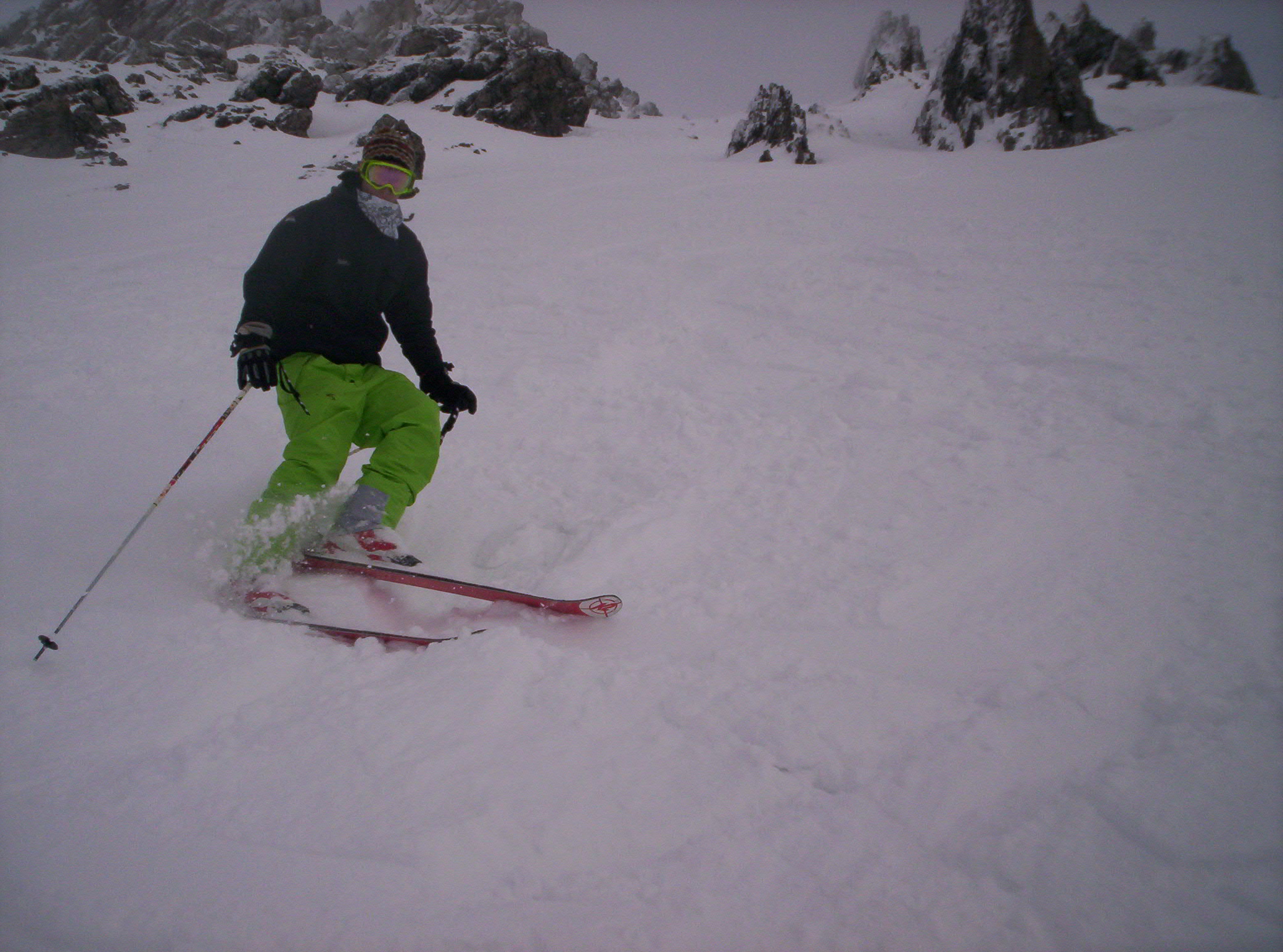 First skiing in this season