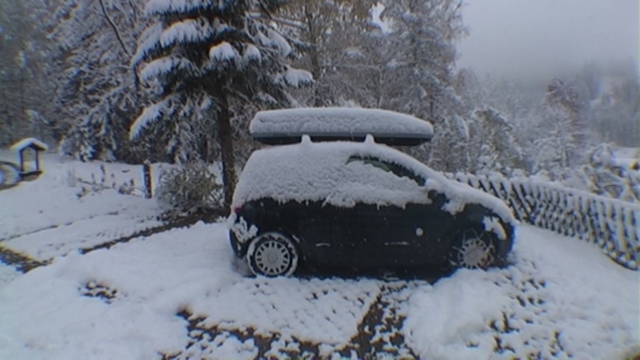 First snow i see this season