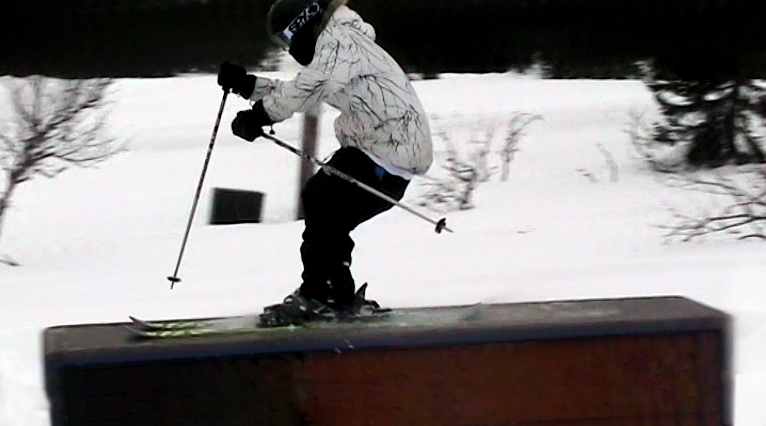 First time skiing ;p