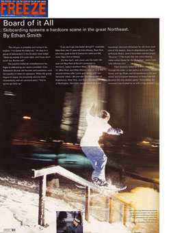 First urban rail in FREEZE Magazine