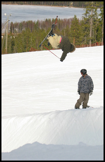 Flair with pink belt