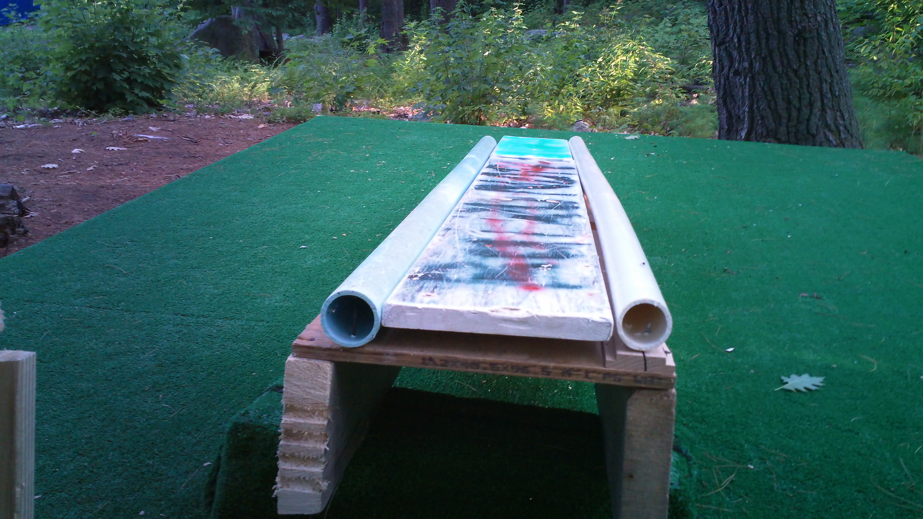 Flat box with pvc coping stuff