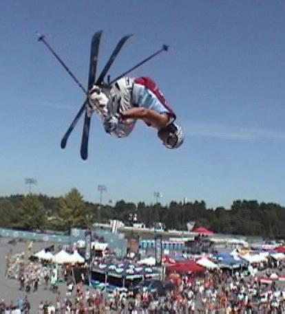 Flatspin 540 safety by Mike Nick at Snow Jam Albany