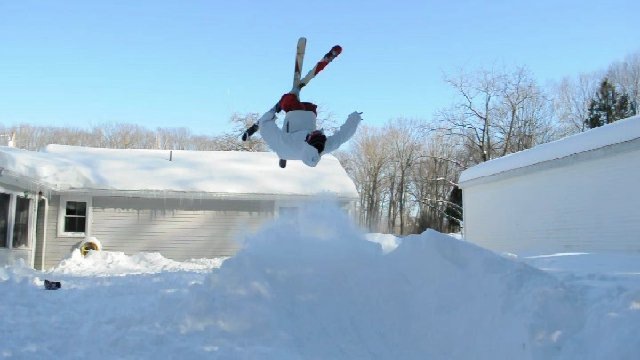 flips on a snow day