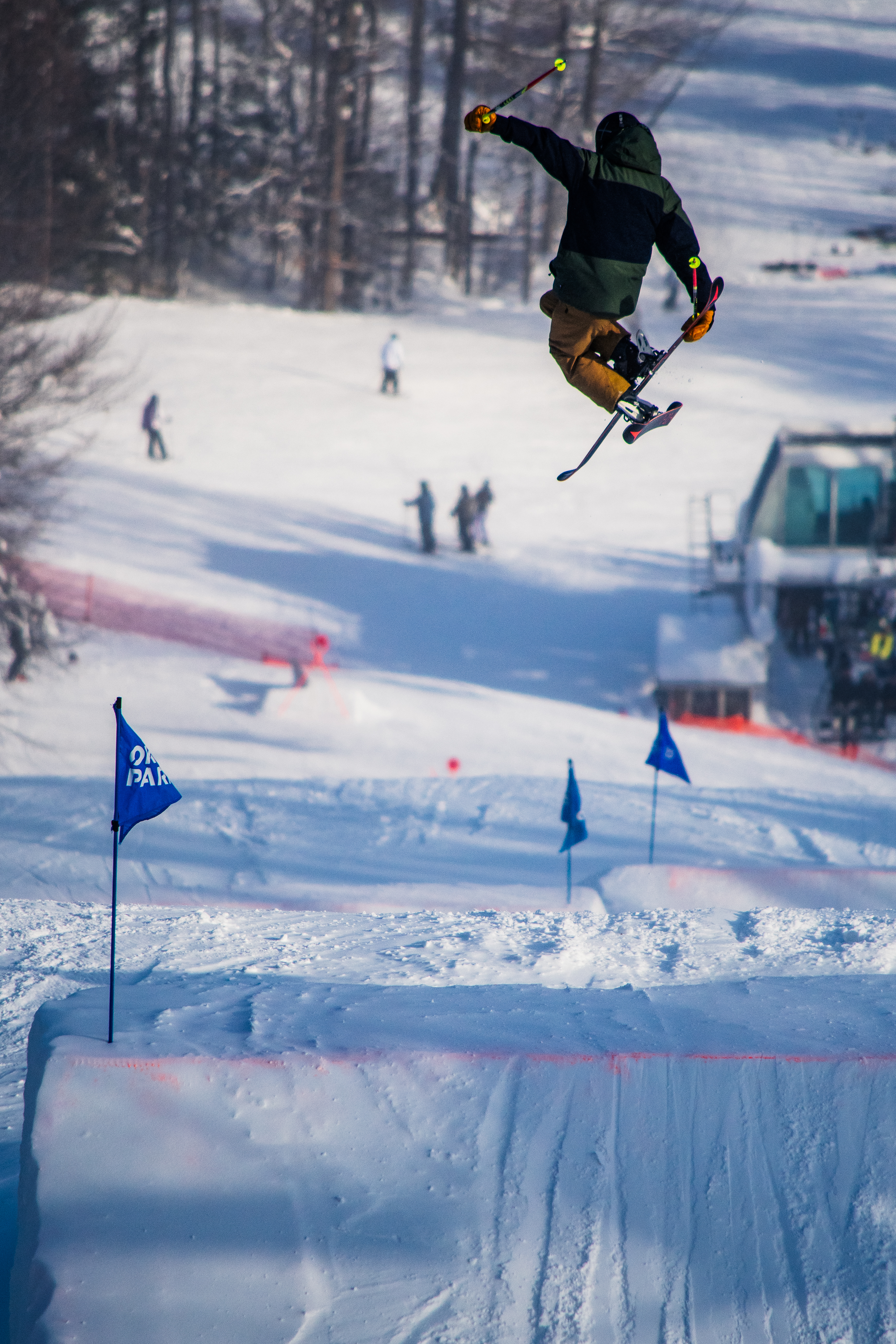 Flying through the air @okemo